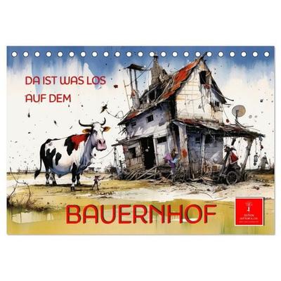 Da ist was los auf dem Bauernhof (Tischkalender 2027 DIN A5 quer), CALVENDO Monatskalender