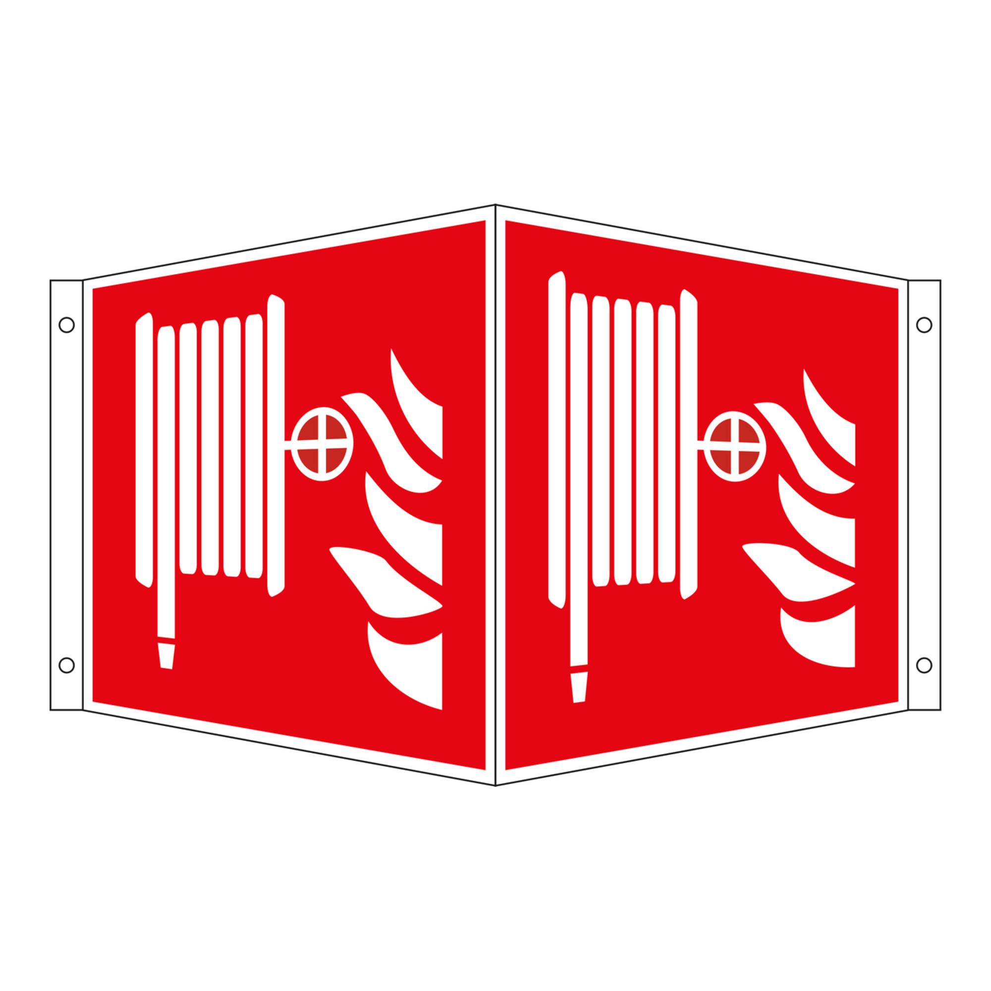 Eichner Brandschutz-Winkelschild Löschschlauch 20 x 20 cm (9225-13735-020)