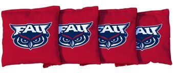 Skip's Garage FAU Red Cornhole Bags