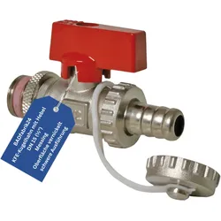 BADfabrik24 KFE-Kugelhahn mit Hebel DN15 (1/2") vernickelt Schwermodell