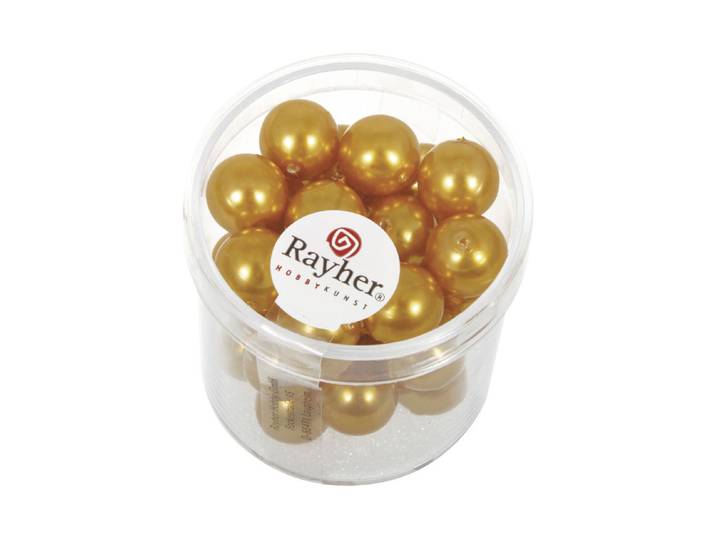 Rayher Renaissance Glaswachsperlen ⌀ 10 mm 35 Stück