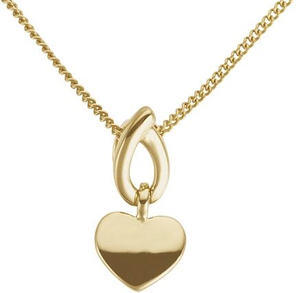 Herzanhänger FIRETTI "Schmuck Geschenk Gold 333 Halsschmuck Anhänger Herz glänzend", gold (gelbgoldfarben), Schmuckanhänger, Damen, Gelbgold 333, 0,4 g, Herzanhänger