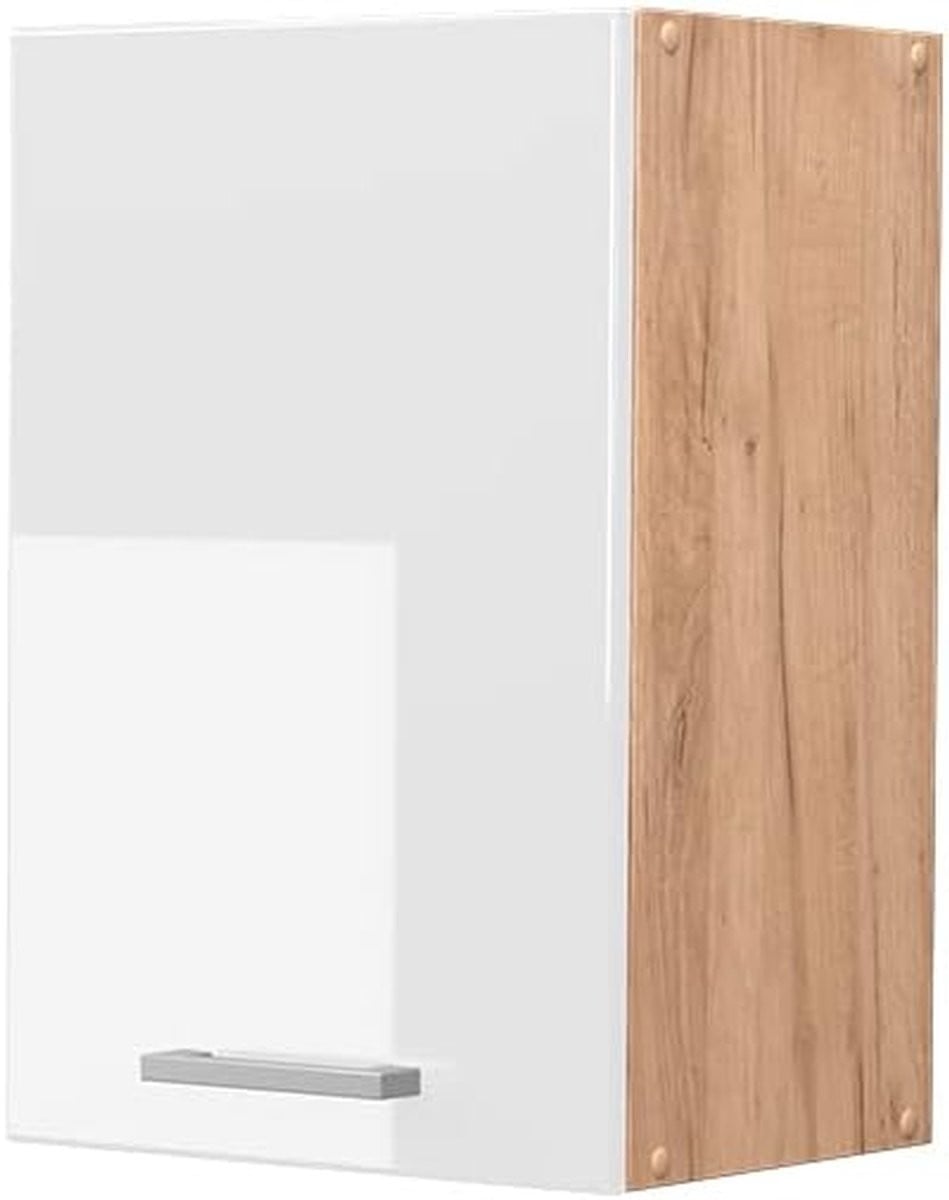 Hangende Keukenkast Wandkast met Houtlook Effect