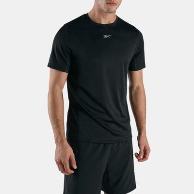 Laufshirt REEBOK "ID RUN T-SHIRT", Herren, Gr. XL, schwarz, Obermaterial: 100% Polyester, Shirts Laufshirt, für Lauftraining geeignet, aus Polyester