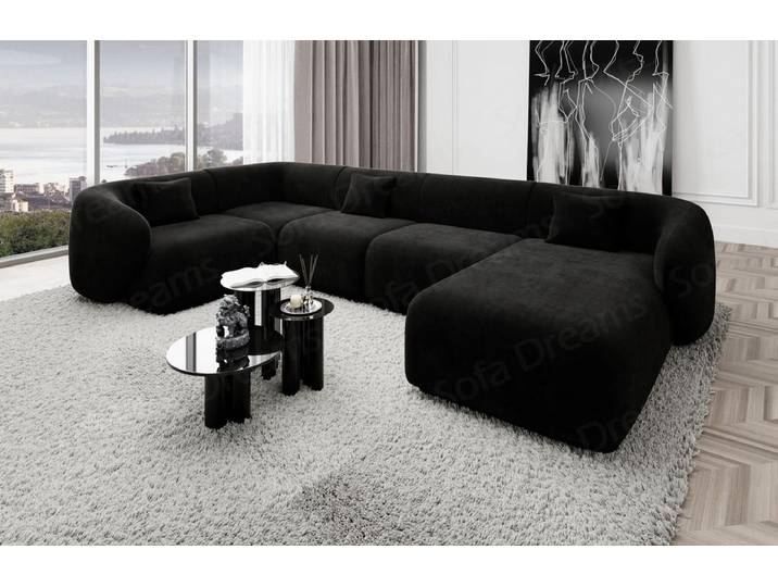 Couchlandschaft Marbella U-Form in Stoff