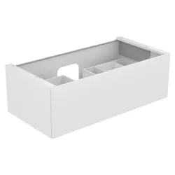 edition 11 waschtischunterbau mit auszug 1050 x 350 x 535 mm trüffel/trüffel wub edition 11 31251, 1 auszug, trüffel/trüffel