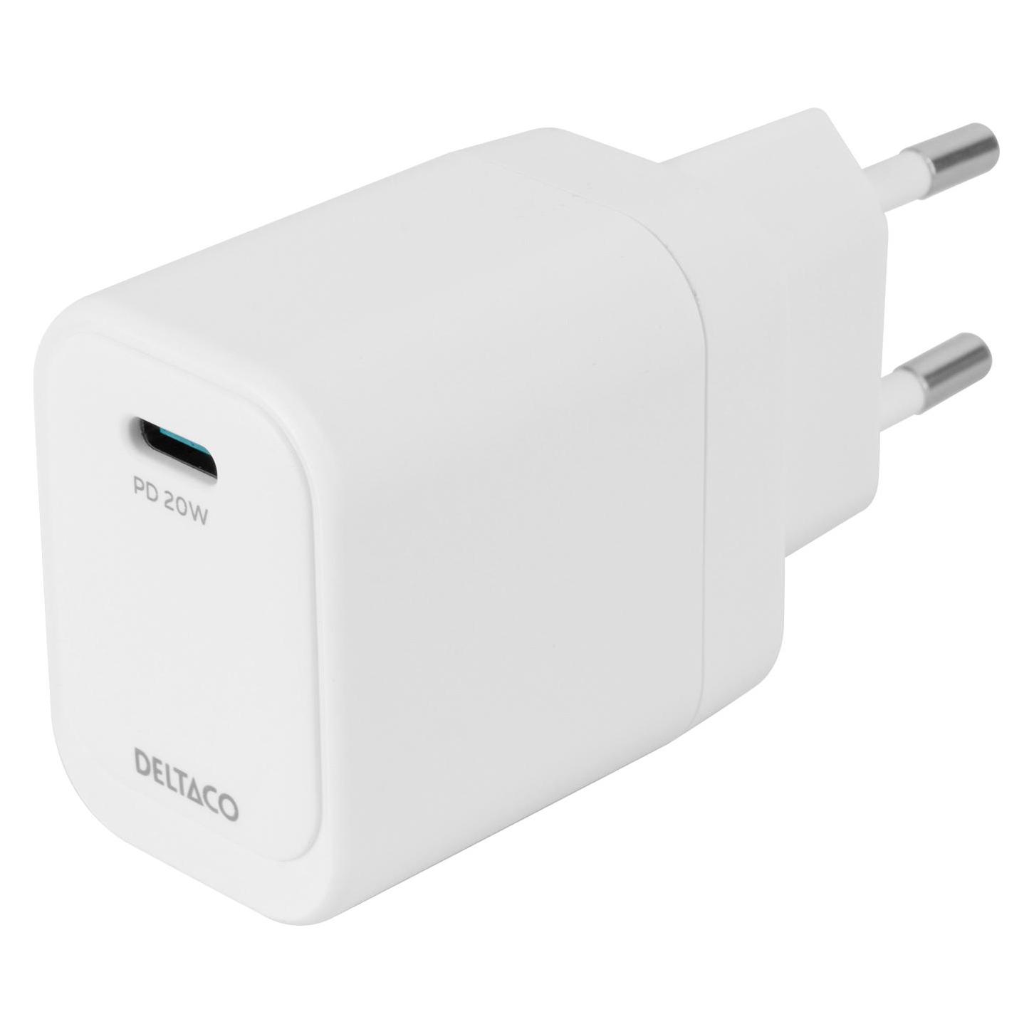 Deltaco USBC-AC152 (20 W, 1 Port) (USBC-AC152)