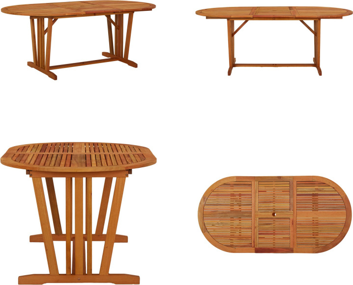 vidaXL Gartentisch 200x100x75 cm Massivholz Eukalyptus - Gartentisch - Gartentische - Gartentisch Holz - Gartentisch Massivholz