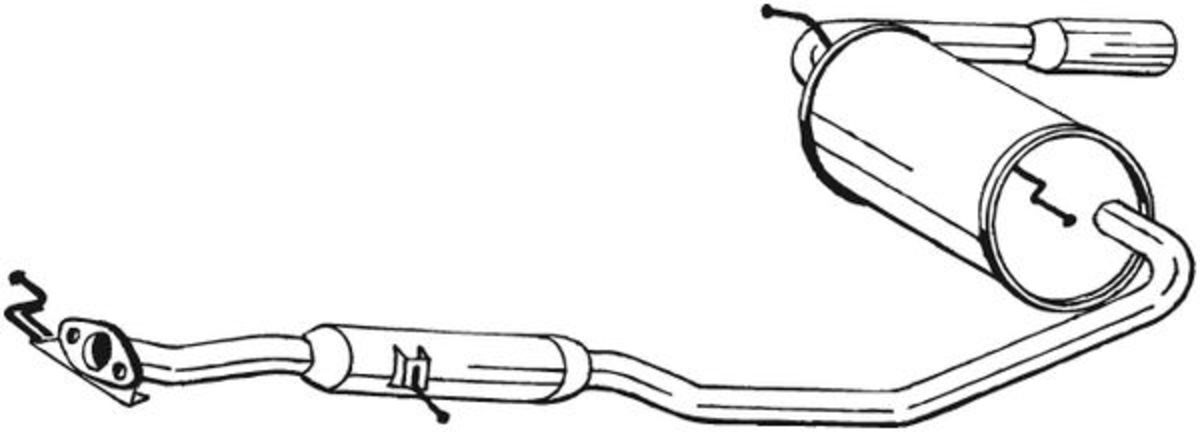 Endschalldämpfer BOSAL 284567