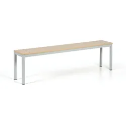 Garderobenbank, Sitz - Laminat, Länge 1500 mm, Birke