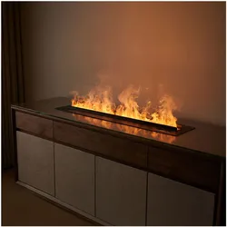 HOME DELUXE LED-Wasserdampfkamin Einbau ODENA – Schwarz
