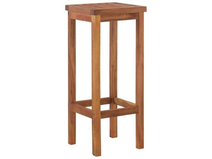 FDSAQOPT Barhocker 2 STK. Massivholz Akazie Massivholz Akazie, ölbehandelte Oberfläche, Fußstützen, max. 110 kg pro Sitzplatz, Außenbereich