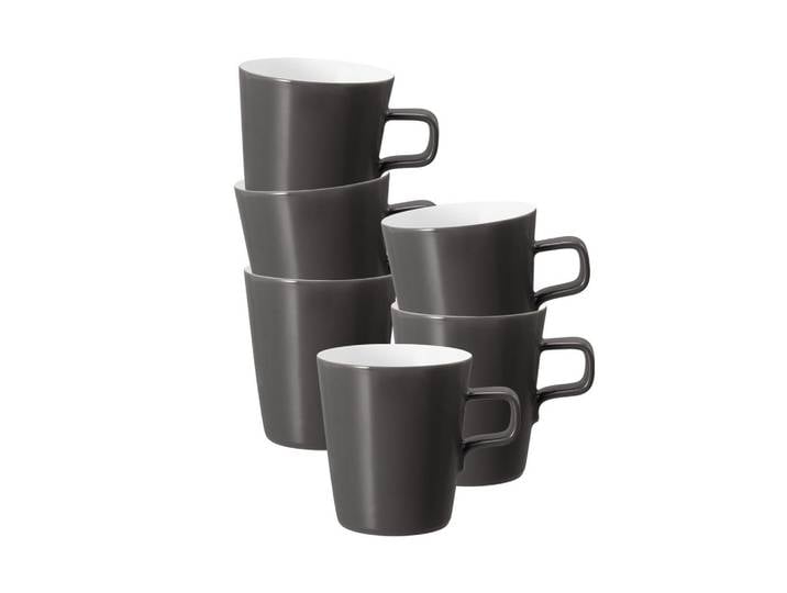 MILCHKAFFEETASSEN No Limits Moments weiß-grau 0,37 l 6er Set