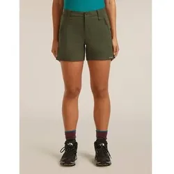 ICEBREAKER Damen Hosen lang Da Merino Blend Elevation Stretch 5" Shorts, Größe 29 in Grün Grün