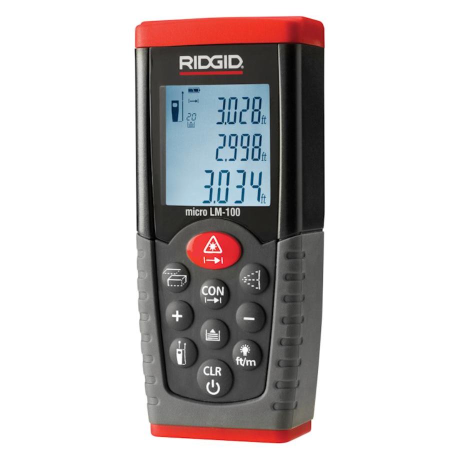 Ridgid Laser-Entfernungsmesser LM-100. 50 Meter (50 m, Laserentfernungsmesser) (36158)