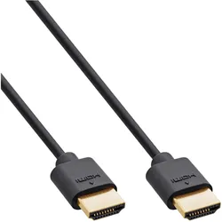 INLINE Slim Ultra High Speed HDMI Kabel, 8K4K, Stecker / Stecker, 1m