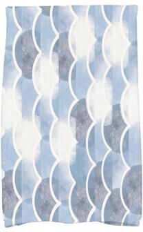 E by Design 18 x 30 Inch Zircoland Geometric Print Hand Towel