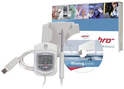 Ebro 1601-0047-Z EBI 20-TE1-Set Temperatur-Datenlogger Messgröße Temperatur -30 bis 70°C