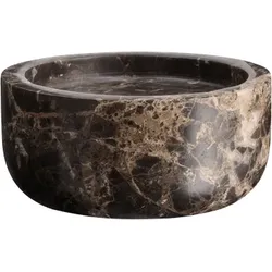 Piffany Marble Kerzenhalter aus Marmor, Braun, 10x5cm