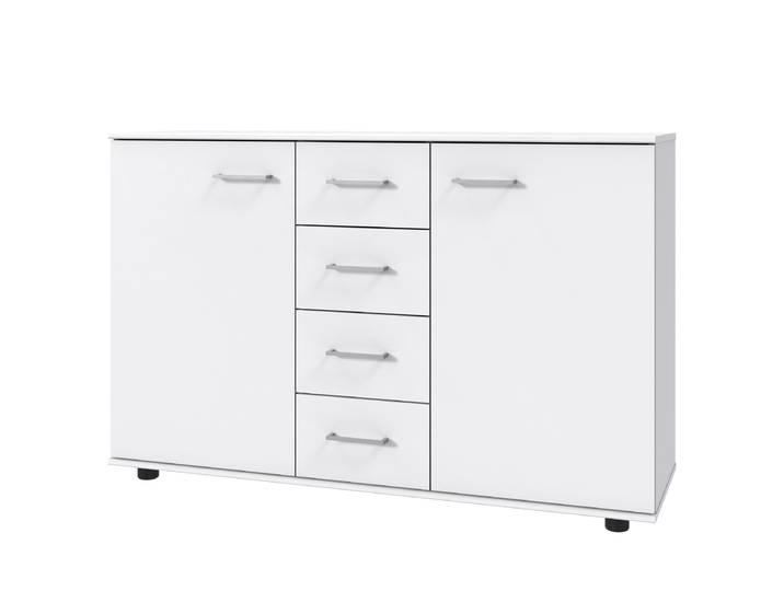 Enfilade Taiga 130 x 83 x 41cm Blanc/Blanc