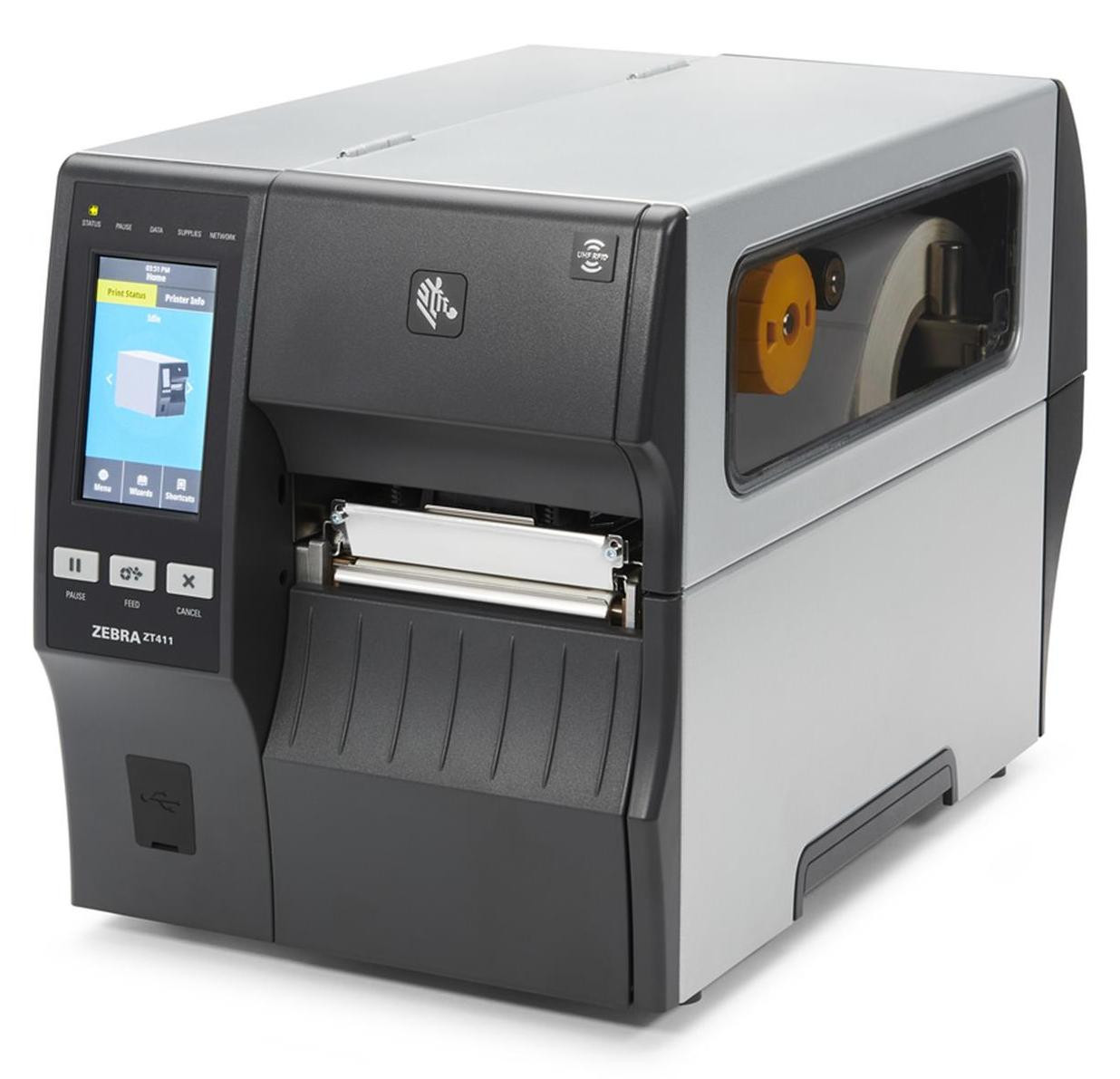 Zebra ZT411 Directe thermische transfer POS-printer met 300 x 300 DPI en 2,4 inch per seconde