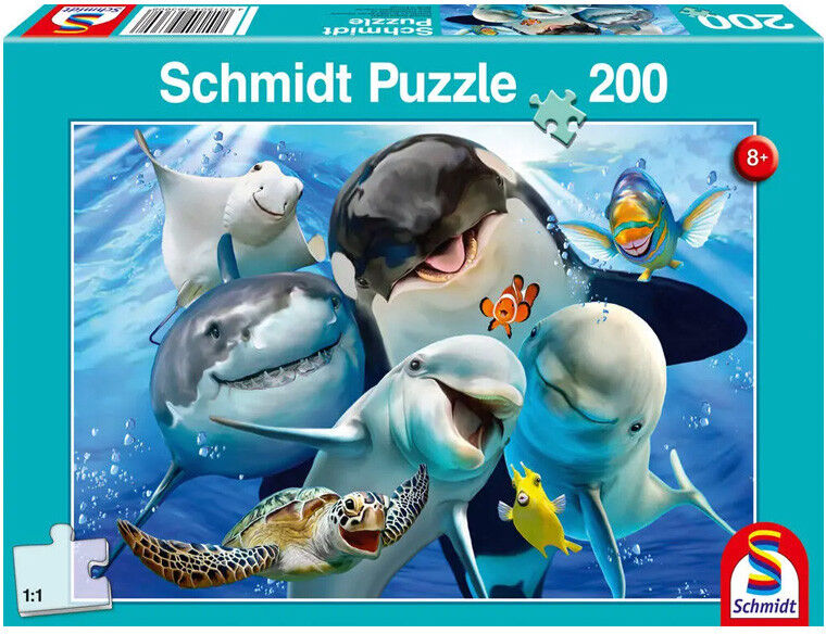 Puzzle 200 pcs Les amis du monde sous-marin - Schmidt