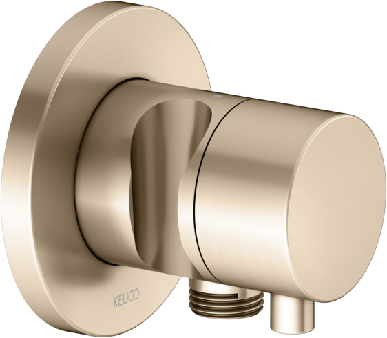 Keuco IXMO Comfort Absperrventil 59541031201 Bronze gebürstet, Unterputz Montage, rund, Schlauchanschluss/Brausehalter