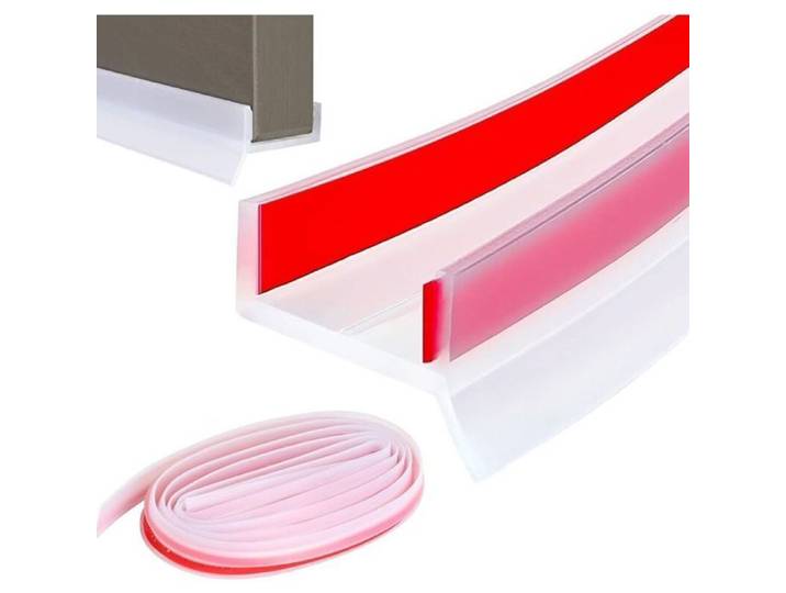 Joint Plinthe Cuisine Profil D'étanchéité 5 M Transparente Joint Plinthe Cuisine Caoutchouc de Profilé D'étanchéité pour Épaisseur d
