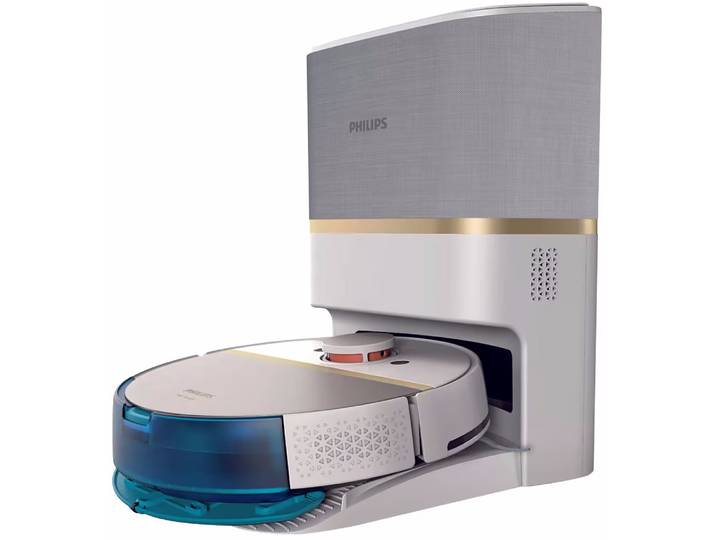 Philips HomeRun 7100 Series Aqua XU7100/02 Saug- und Wischroboter – Staubsauger Roboter/Saugroboter – white / gold