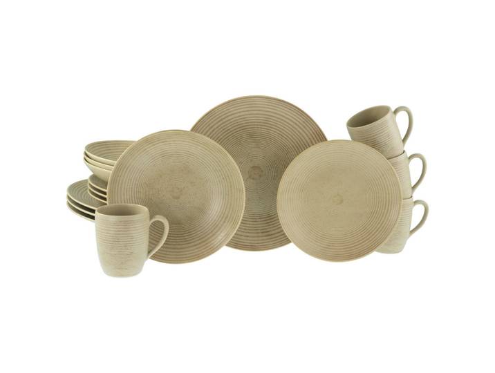Creatable Kombiservice, Sand, Keramik, 16-teilig, 300 ml,300 ml, Essen & Trinken, Geschirr, Geschirr-Sets, Kombiservice