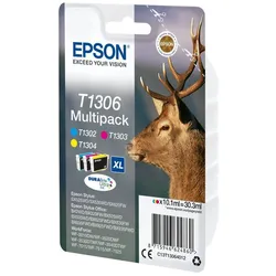 EPSON Tinte T1306 Color Multipack (C13T13064010) WF3xxx/7xxx,''XL''