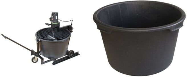 Set Eibenstock Automix 90 + Mischkübel für Automix 90 (90 l)