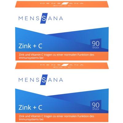 Zink+C MensSana Lutschtabletten 2x 2x90 St