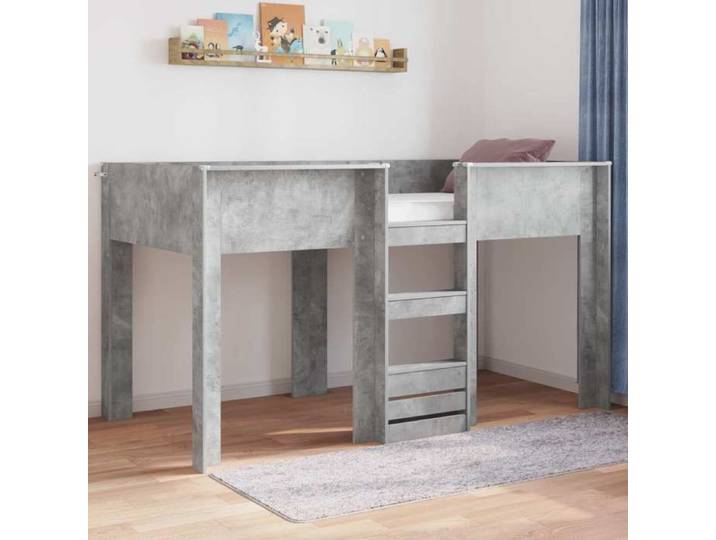 Lit Superposé pour Enfants Gris béton 90 x 190 cm 3410478