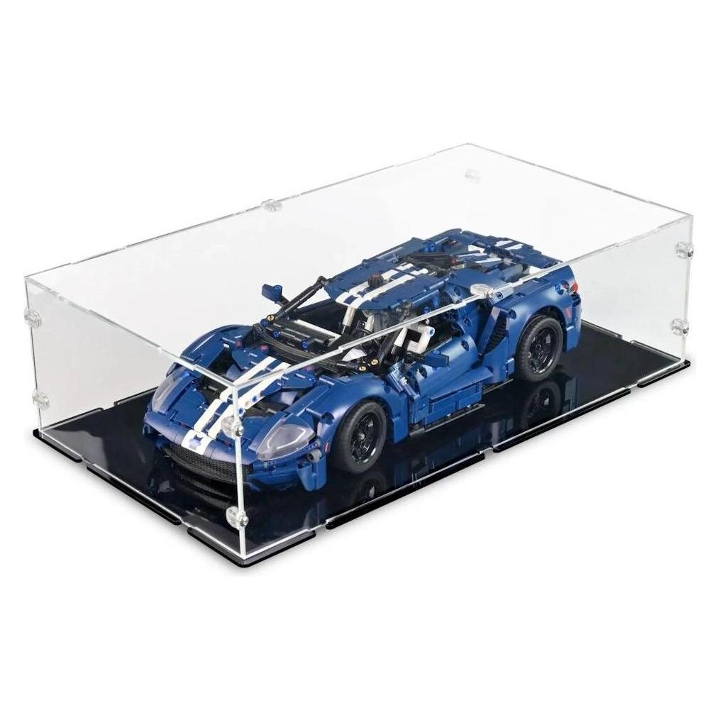 iDisplayit Acryl-Display für LEGO 42154 Ford GT 2022 (mit schwarzem Boden) (120045)