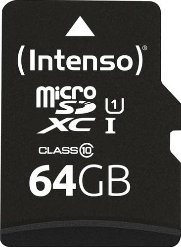 Intenso 64GB microSDXC Performance microSD-Karte 64 GB Class 10 UHS-I Wasserdicht