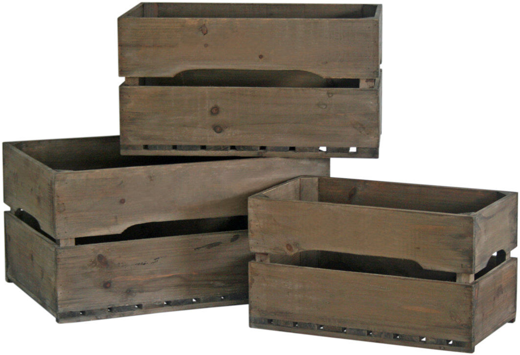 August Grove Solid Wood Bin Natural
