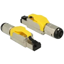 DeLOCK 86287 Drahtverbinder RJ-45 Silber, Gelb