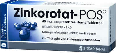 URSAPHARM Arzneimittel GmbH ZINKOROTAT POS magensaftresistente Tabletten 50 St 06340895