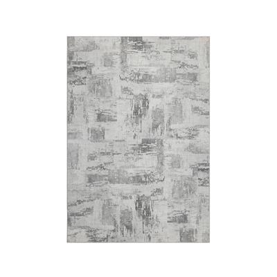 Teppich KAYOOM "Visionary 128", grau, B:230cm H:8mm L:330cm, Polyester, Teppiche, Teppich, Kurzflor, Vintage, Patchwork Muster, Modernes Muster