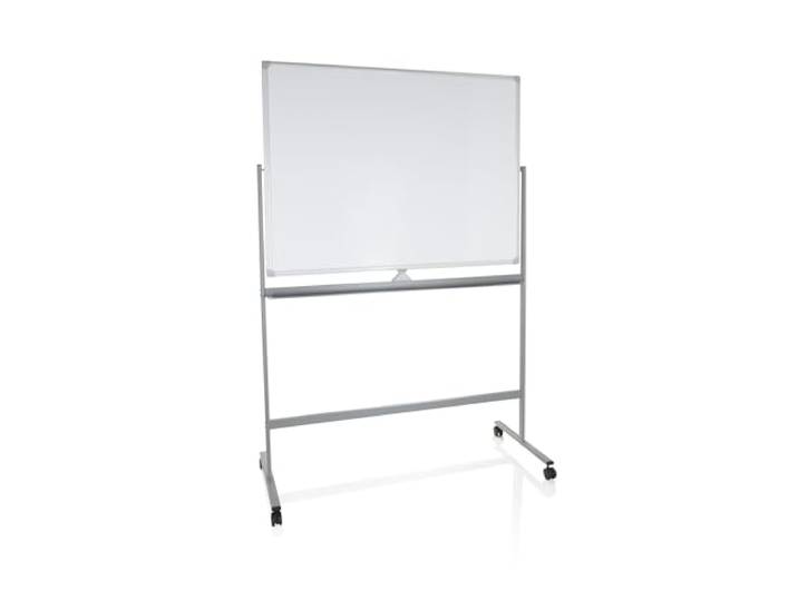 hjh OFFICE 830036 Whiteboard MULTIBOARD I 90 x 120 cm Mobile Tafel mit Rollen, beidseitig beschreibbar, magnetisch & abwischbar