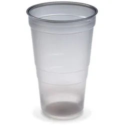 Mehrwegbecher (PP) Reware Cheers rauch‐grau transparent Ø95mm 0,5L