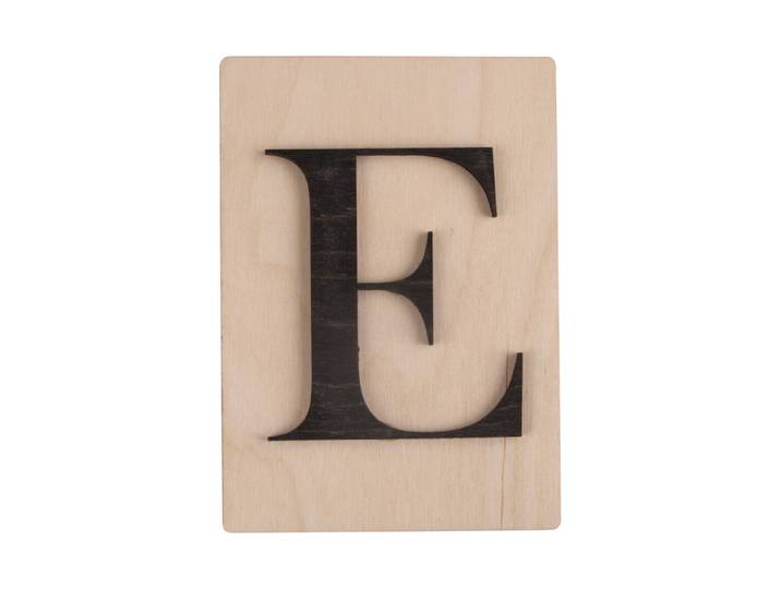Holz-Buchstabe E, FSC Mixed Credit
