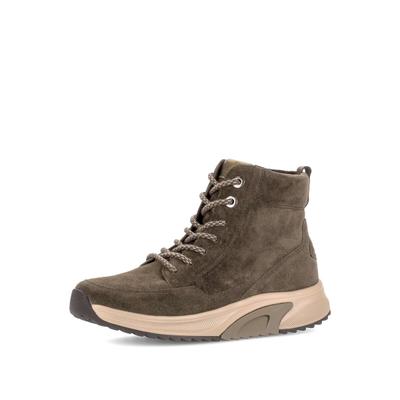 Schnürstiefelette GABOR "Schnürstiefelette", Damen, Gr. 35, braun, Schuhe Schnürstiefelette