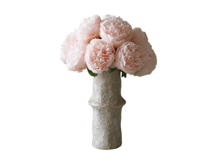 Botané Bouquet artificiel de pivoines Mini, rose clair 10 ts
