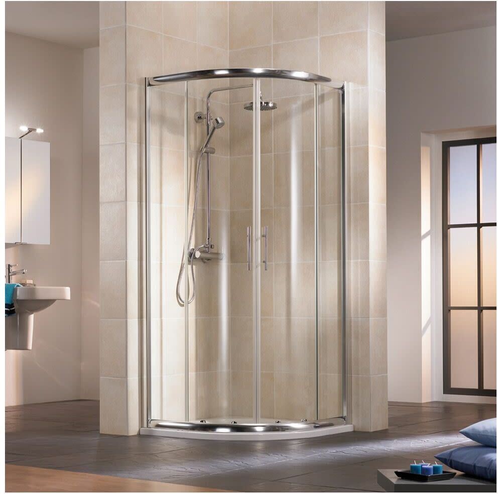 HSK Favorit Gleittür Runddusche 90 x 90 cm, Radius 50 cm