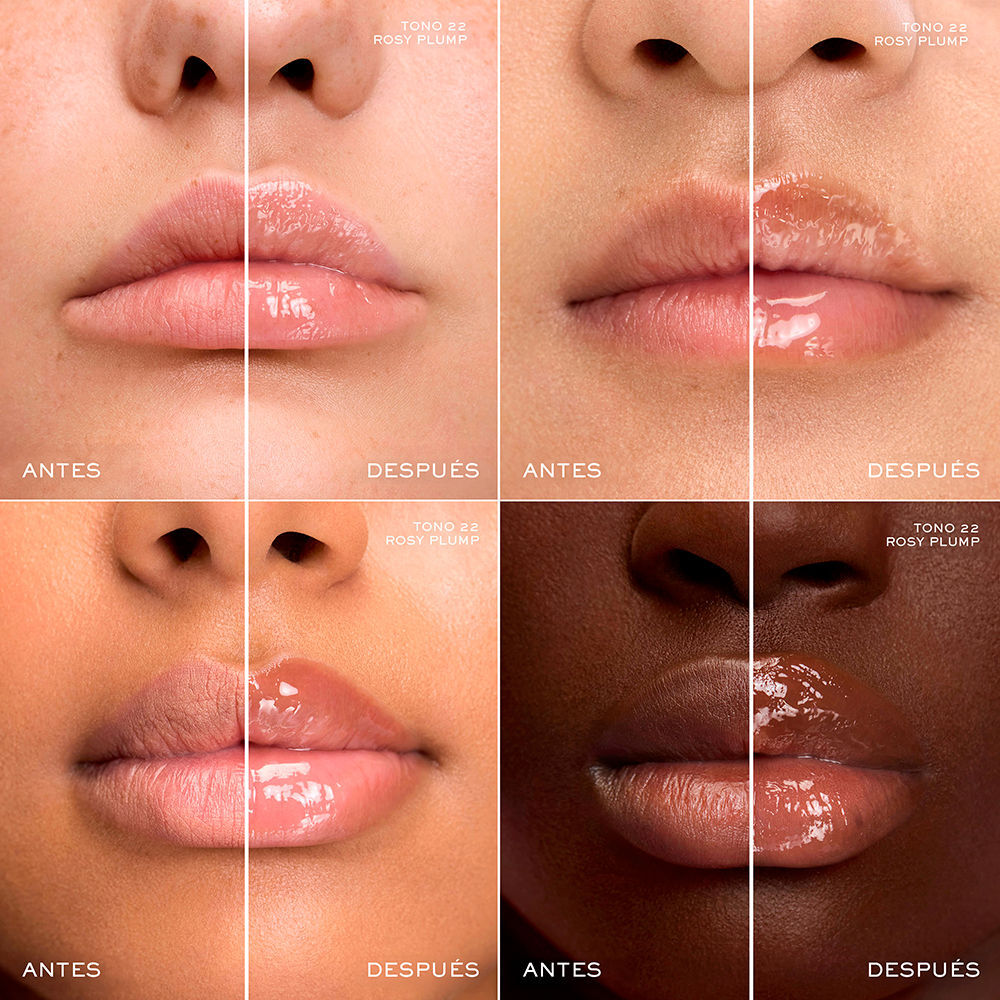 Lancôme Lip Idôle Juicytreat gloss hidratante #22-Rosy Plump