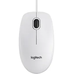 Logitech B100 Kabelgebundene Maus Weiß Bulk