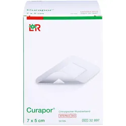 Lohmann & Rauscher, Pflaster, Curapor Wundverb St 5x7cm (50x)