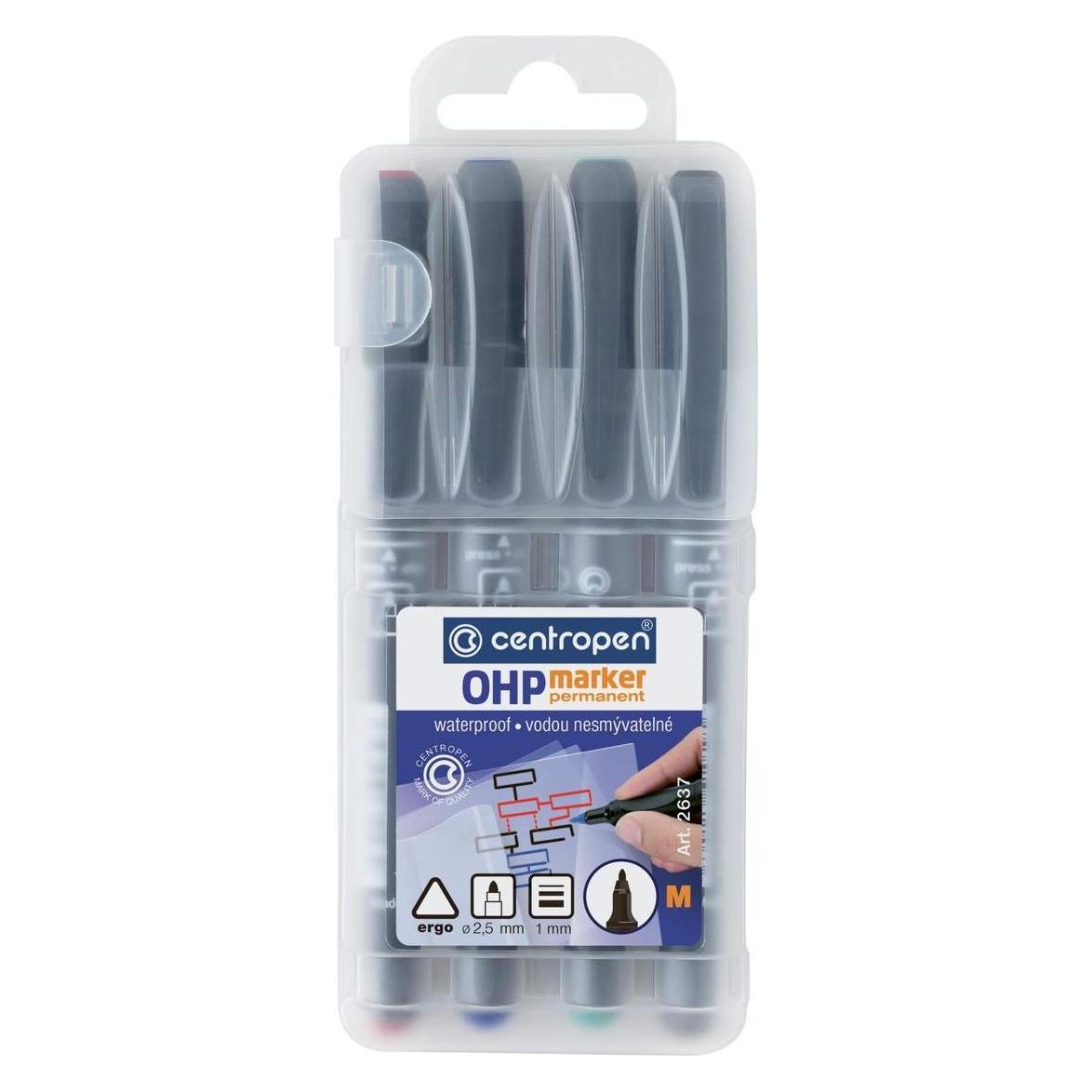 Comm-Tec Centropen 2637 M OHP-Marker-Set - 4 Farben (4x) (40937565)